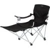 CAMPZ Akita Chaise Acier Lounger, Noir