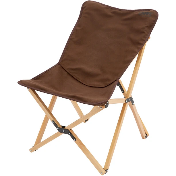 CAMPZ Ensemble De Chaises Pliantes En Bois De Hêtre Avec Revêtement, Marron – Image 5