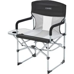 CAMPZ Chaise De Direction Compacte, Noir/gris