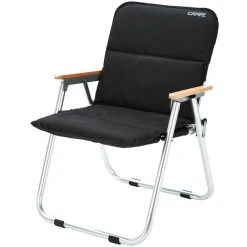 CAMPZ Ensemble De Chaises Pliantes Avec Revêtement, Noir