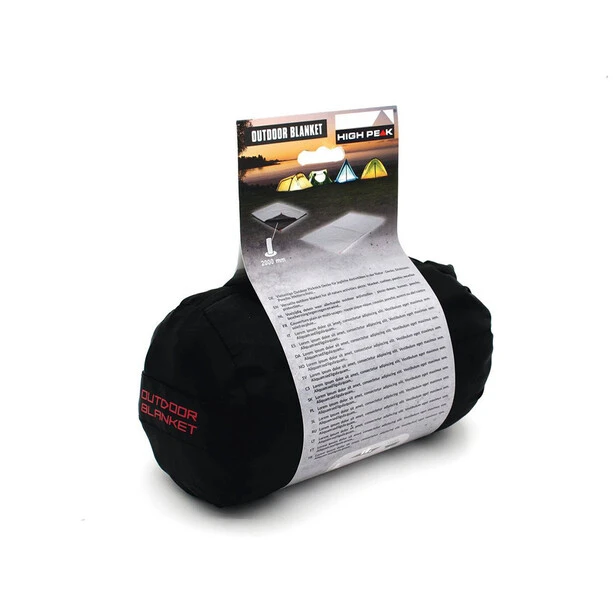 High Peak Couverture De Plein Air, Gris/noir – Image 3