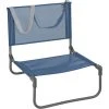 Lafuma Mobilier CB Beach Chair With Cannage Phifertex, Bleu/gris