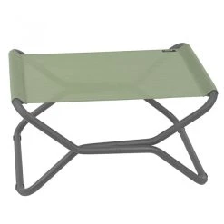 Lafuma Mobilier Next Repose-pieds Avec Cannage Phifertex, Vert/gris