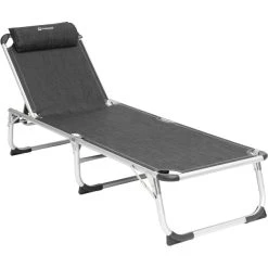 Outwell New Foundland Lounger, Noir/gris
